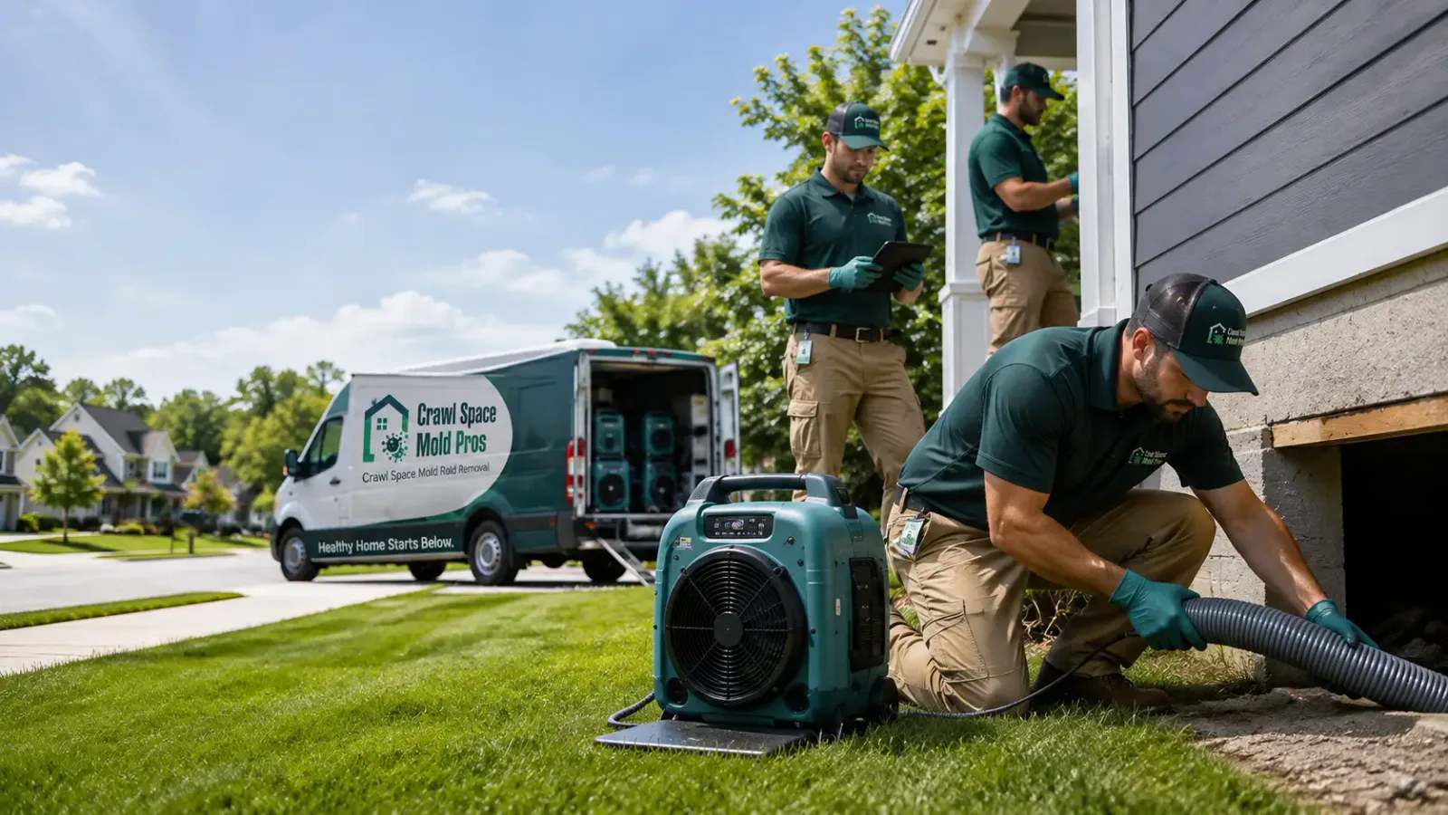 Crawl Space Mold Removal in Hampton, CT